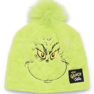 Justice Lime Fuzzy The Grinch Beanie